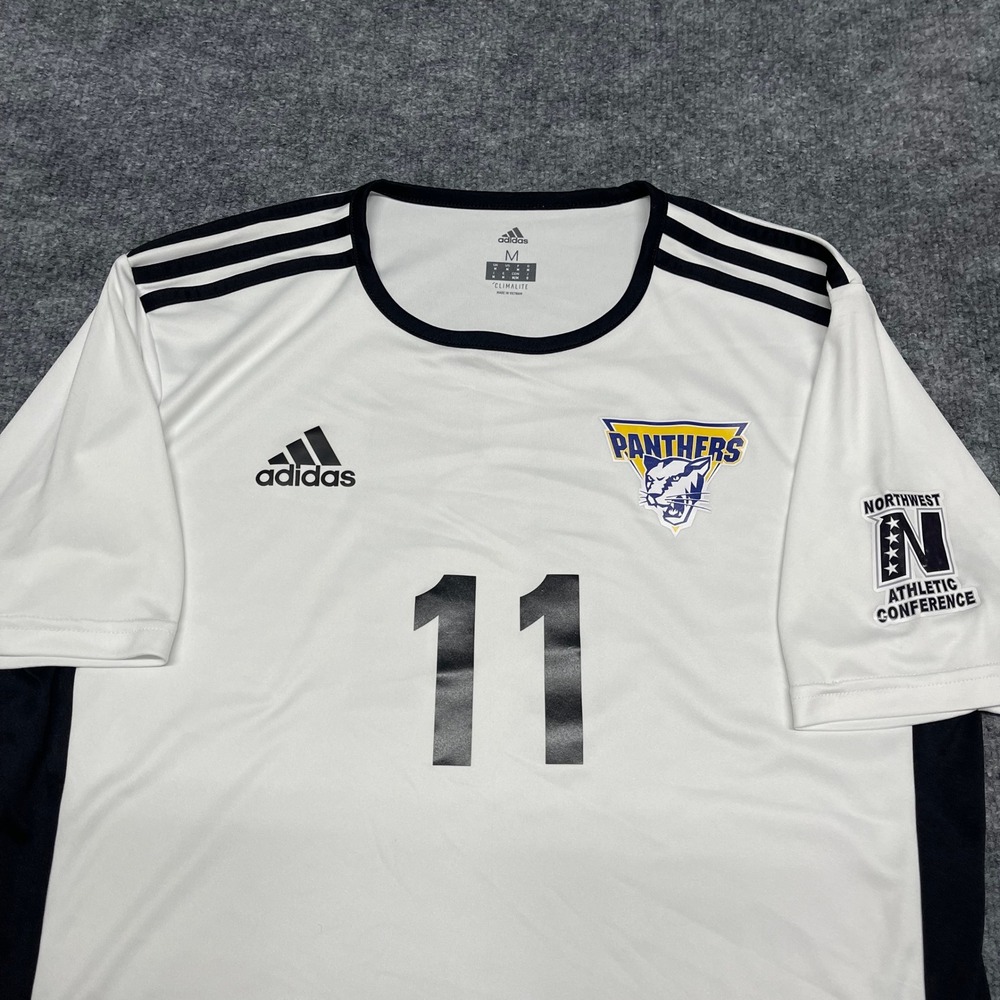 Portland Community College Jersey Men Medium White Adidas Soccer #11 Player Worn - Picture 3 of 15